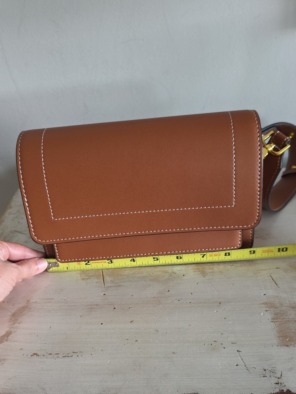Aallyn Ingrid Shoulder Bag In Cognac - Picture 12 of 13